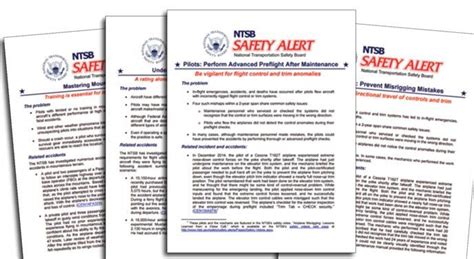 Tips From The NTSB - Aviation Safety