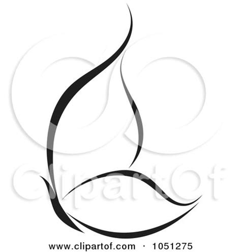 Royalty-Free Vector Clip Art Illustration of a Black And White Butterfly Logo - 11 by elena #1051275