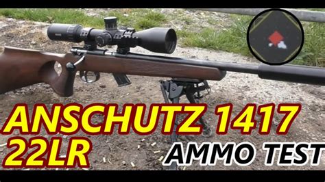 Anschutz 1417 - Accuracy Test - 50 Yards - YouTube