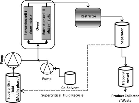 Schematic diagram of supercritical fluid extraction process from algae | Download Scientific Diagram