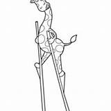 Stilts Coloring Pages sketch template