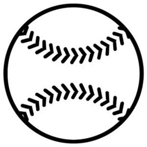 Baseball Clipart Black And White & Baseball Black And White Clip Art Images - HDClipartAll