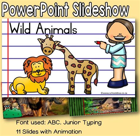 Wild Animals PowerPoint – School Diva