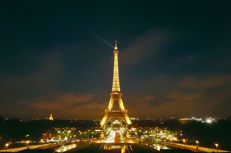 Free Images : sunset, night, city, eiffel tower, paris, urban, cityscape, vacation, beam, dusk ...