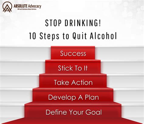 10 Steps to Help You Quit Alcohol | Absolute Advocacy