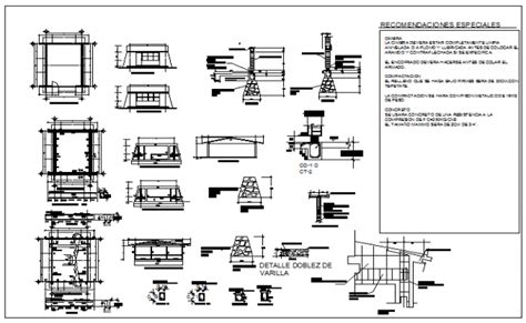 Foundation concrete structure detail