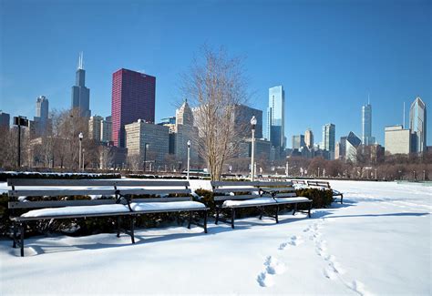 Chicago Skyline In Winter by Kubrak78