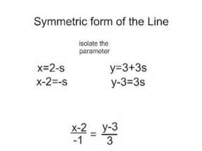 Symmetric Form of the Line - YouTube