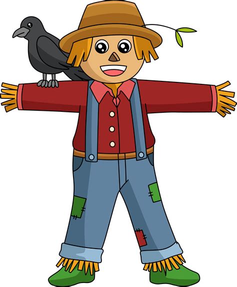 Scarecrow Cartoon Colored Clipart Illustration 7528161 Vector Art at Vecteezy