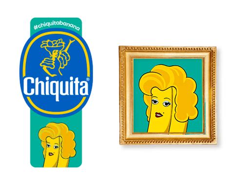 Chiquita Banana Art Stickers | Masterpieces of flavor, nutrition, and quality.