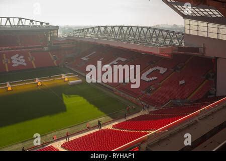 The Kop stands at Liverpool FC Anfield stadium before Premier League ...