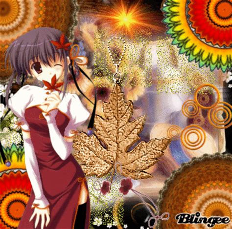 ♣ Autumn anime girl ♣ Picture #130906485 | Blingee.com