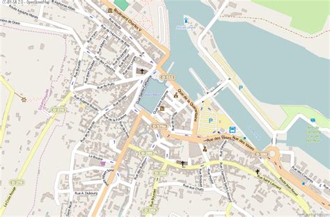 Honfleur Map France Latitude & Longitude: Free Maps