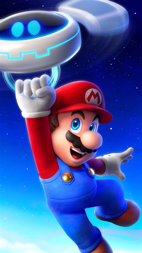 Mario Sparks of Hope 4K Ultra HD Mobile Phone Wallpaper