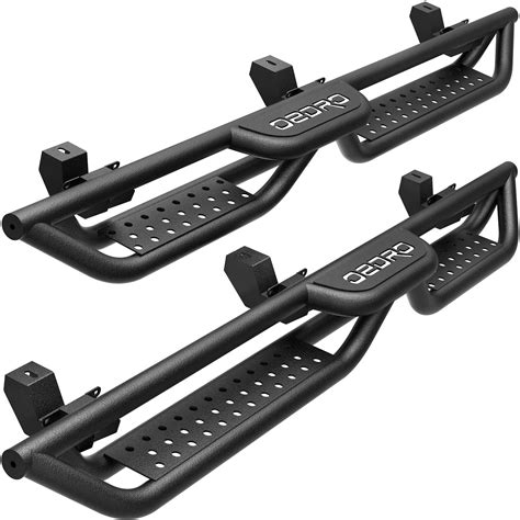 OEDRO Running Boards with Two Stairs Design All-Steel Build, Bolt-on ...