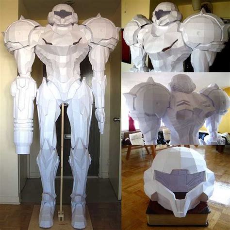 DIY Life Size Samus Papercraft #samus #metroid #gaming #merch # ...