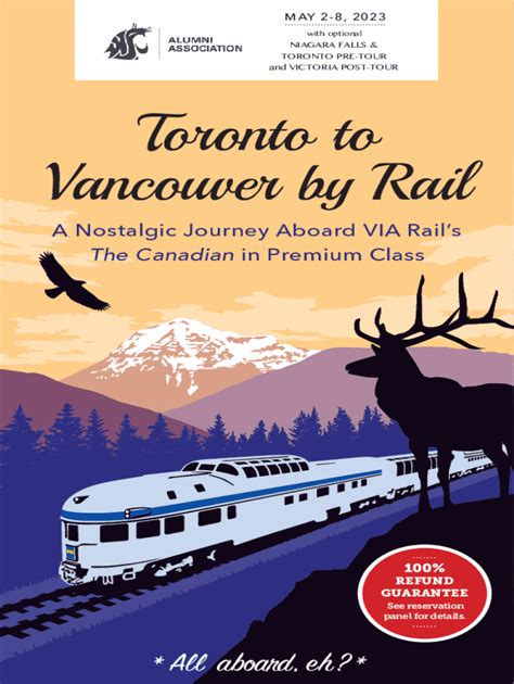 Fillable Online Toronto to Vancouver by Rail Fax Email Print - pdfFiller