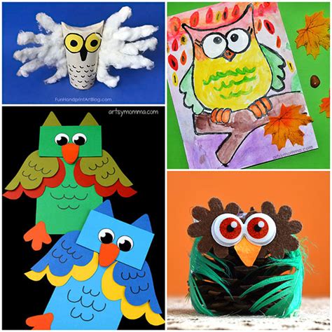 Cute And Easy Owl Craft Ideas For Kids Of All Ages! - Artsy Momma