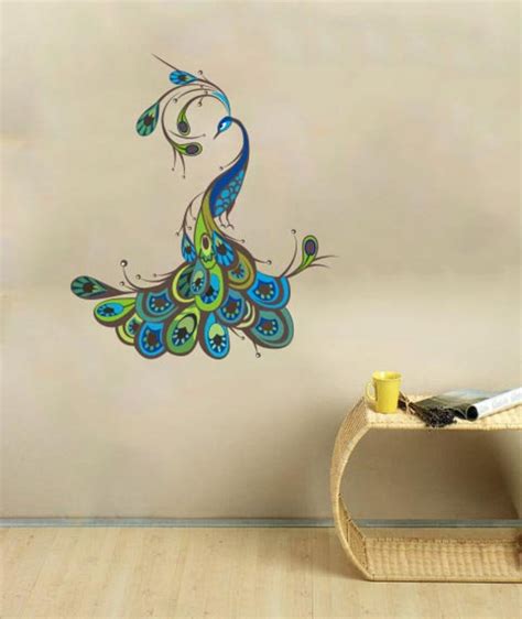 Peacock Wall Decal Peacock Fabric Wall Decal Peacock - Etsy