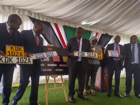 Kenya launches new digital vehicles number plates - Nyanza Daily