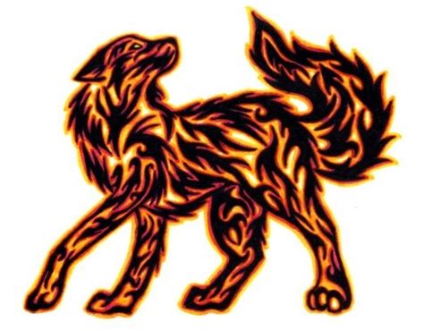 Fire Wolf | Wolf tattoos, Baby dragon tattoos, Tattoos