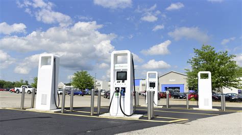 EV charging station supports electric vehicles