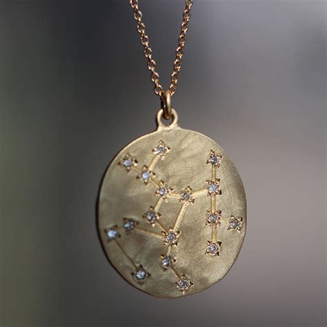 Brooke Gregson | Sagittarius 14k Gold Diamond Constellation Astrology Necklace at Voiage Jewelry