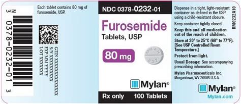 Furosemide by Mylan Pharmaceuticals Inc. FUROSEMIDE tablet