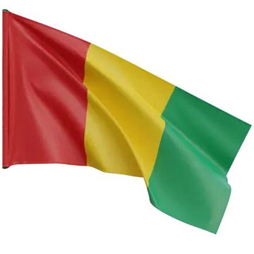 Guinea Flag Waving, Guinea Flag With Pole, Guinea Flag Waving ...