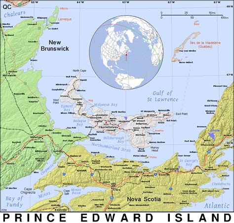 PE · Prince Edward Island · Public domain maps by PAT, the free, open source, portable atlas