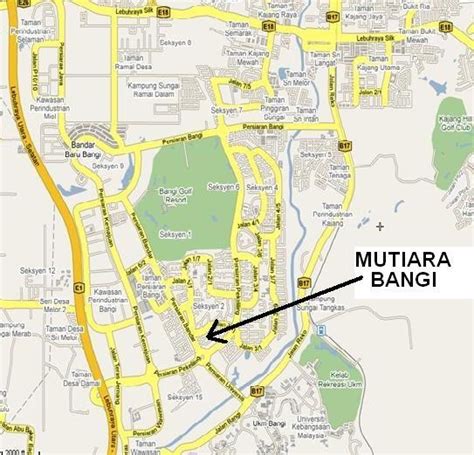 MUTIARA BANGI: MAP LOCATION FOR MUTIARA BANGI