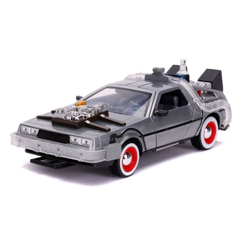 Back To The Future Part III 1:24 Time Machine Die-cast Car Light Up ...