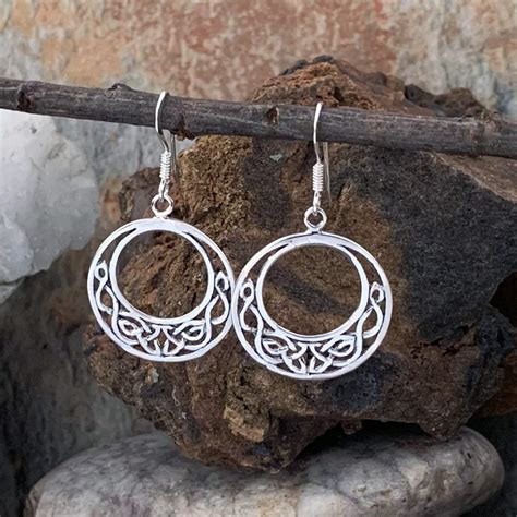 Silver Hoop Celtic Knot Earrings - GLE-Good Living Essentials