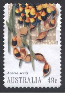 Stamp: Acacia Seeds (Australia(Bush Tucker) Mi:AU 2165,Sn:AU 2087,Yt:AU 2058D,Sg:AU 2231,Un:AU ...