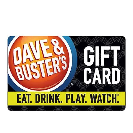 Dave & Buster's Gift Card - Various Amounts - Sam's Club