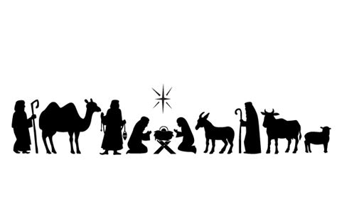 Design Free Oh Holy Night Nativity Scene SVG Files - LinkedGo Vinyl