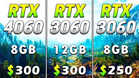 RTX 4060 8GB vs RTX 3060 12GB vs RTX 3060 8GB | PC Gameplay Benchmark Tested - YouTube