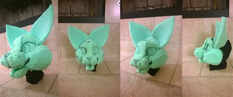 Cat fursuit head base by Michicookies on DeviantArt