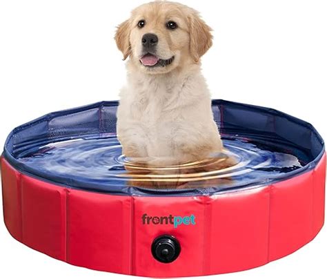 Amazon.com: FrontPet Large Foldable Dog Pool - 32" Width Swimming Pools ...