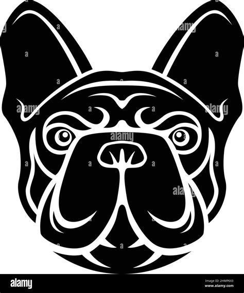 Simple Design of French Bulldog Logo Stock Vector Image & Art - Alamy