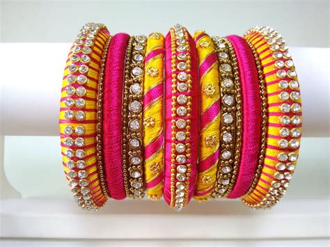 Making Silk Thread Bangles | Thread bangles, Silk thread bangles, Silk thread jewelry