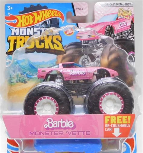 2021 HW MONSTER TRUCKS! 【BARBIE MONSTER VETTE】 PINK (includes RE-CRUSHABLE CAR)(予約不可 ...