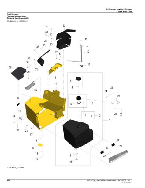 John Deere 320 P Backhoe Loaders (SN DA00001- & CA00001-) Parts Catalog Manual - PC15507