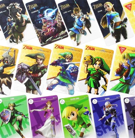 Complete Set All 25 w/ Case All 25 Zelda amiibo Cards Set | Etsy