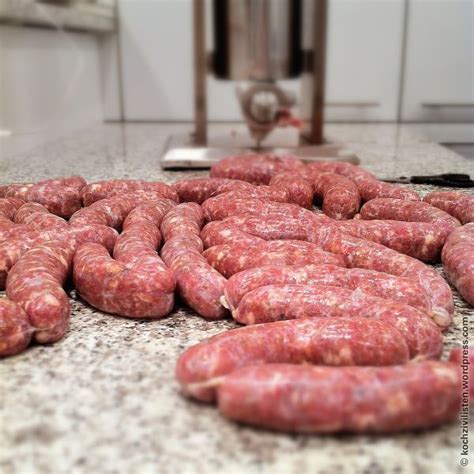 WURST – einfach nur Wurst. | Homemade sausage, Fennel sausage, Bbq recipes