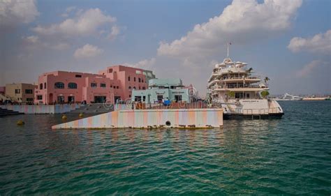 Old Doha Port Mina District in Doha, Qatar Afternoon Shot Editorial Stock Image - Image of ...