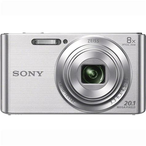 Sony DSC-W830 Cyber-shot 20.1MP Digital Camera (Silver) + 16GB Memory Card & Accessory Bundle ...