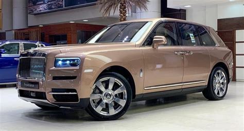 Petra Gold Rolls-Royce Cullinan Showcased With Moccasin Interior | Carscoops