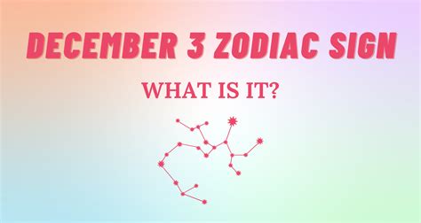 December 3 Zodiac Sign Explained | So Syncd