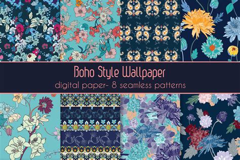 Blue Vector Pattern Pack, a Pattern Graphic by Ania Illustration